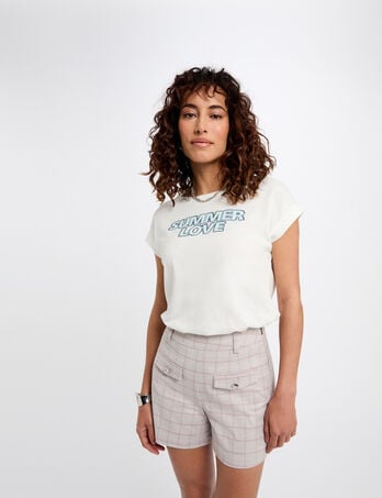 T-shirt with message white women