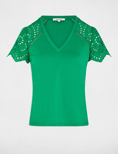 Short-sleeved t-shirt meadow green women