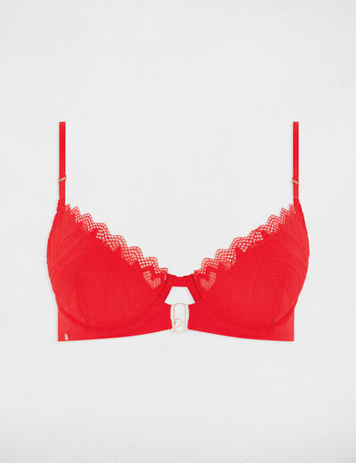 Padded bra red women