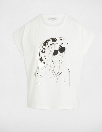 T-shirt with message white women