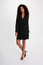 Short voile dress black women