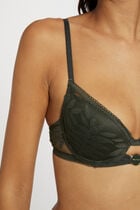Padded bra khaki green ladies'