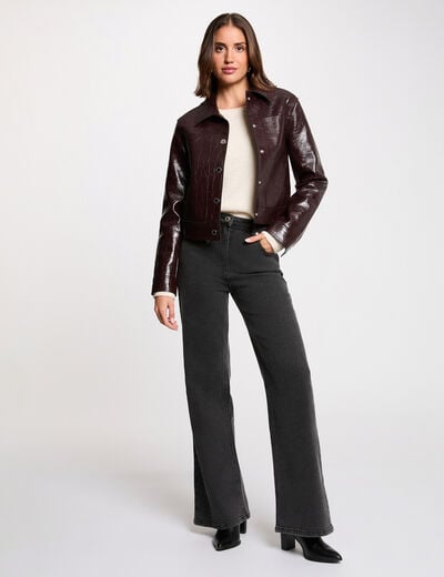 jacket with tailored collar plum women Jacket with tailored collar plum women