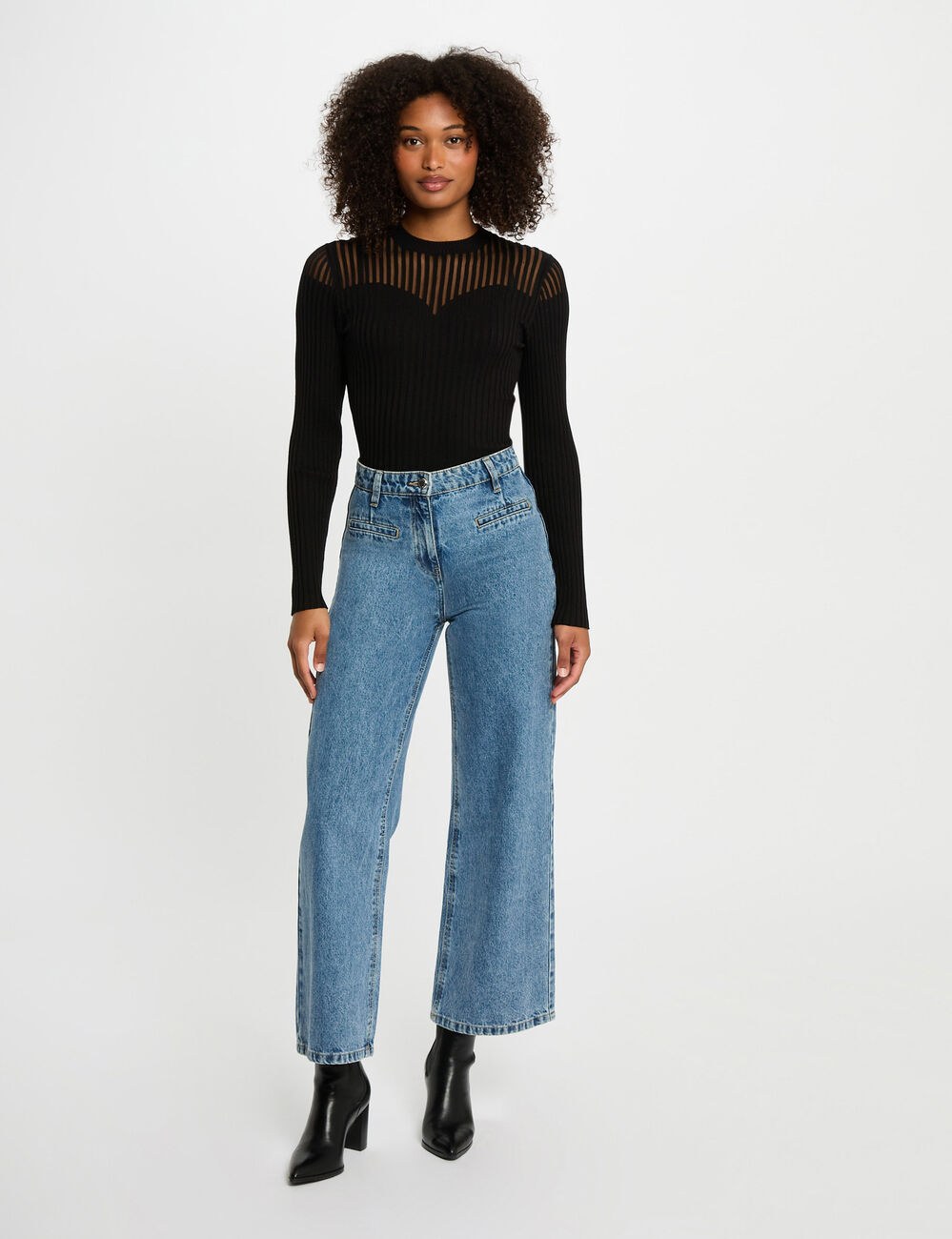 Long-sleeved jumper black women
