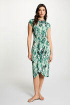 Straight printed dress multicolor women