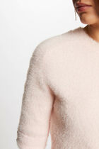 Short-sleeved jumper pink women
