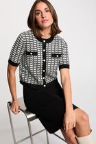 2-in-1 knit effect dress black women