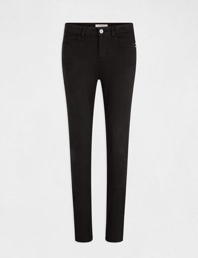 Slim standard-waisted trousers black ladies'