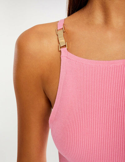 Jumper vest top with thin straps light pink ladies'
