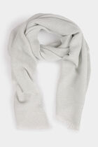 Scarf metallised threads silver color women