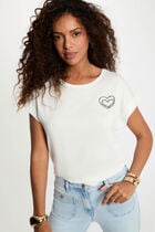 Short-sleeve t-shirt white women