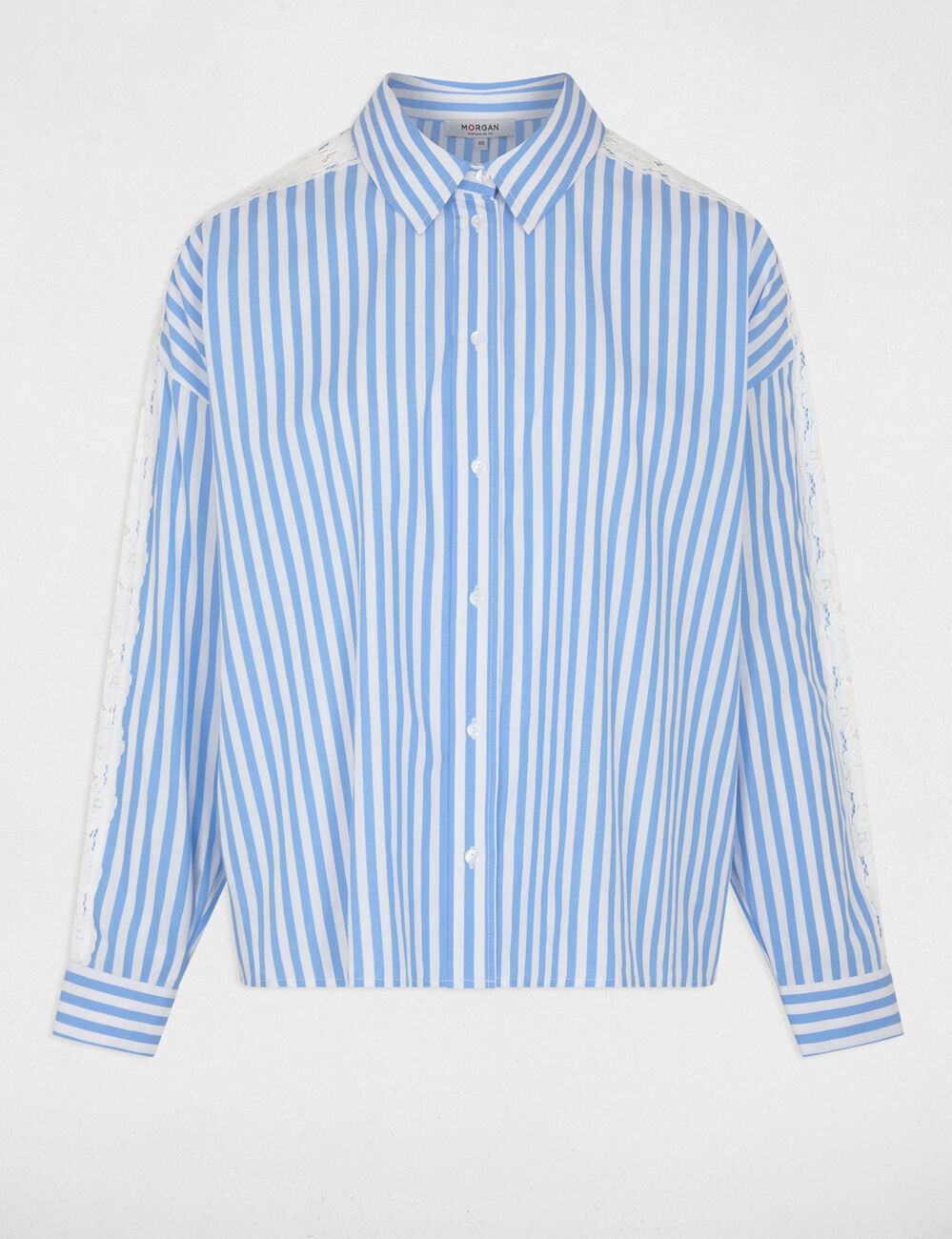 Striped long-sleeved shirt multicolor women