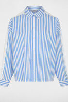 Striped long-sleeved shirt multicolor women