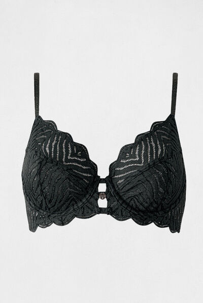 Demi-cup underwire bra  ladies'
