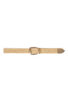 Braided belt beige women
