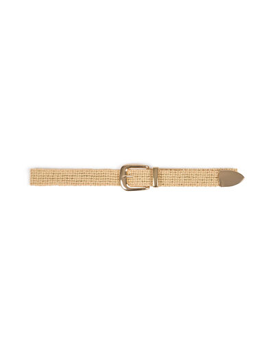 Braided belt beige women