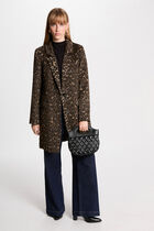 Long coat leopard print multicolor women