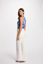 Printed sleeveless shirt multicolor women