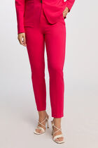 Cigarette trousers with darts raspberry pink women