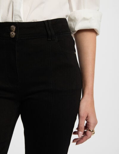 Bootcut jeans with slits black women