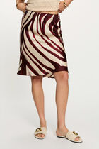 Satin short skirt multicolor women