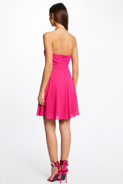 A-line dress with bustier neckline  ladies'