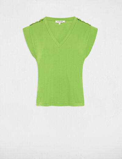 Short-sleeved t-shirt aniseed green women