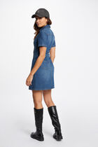 Robe courte ajustée en jean jean stone femme