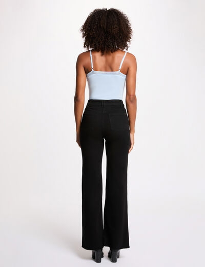 Vest top thin straps with lace strips sky blue women