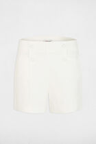 Straight shorts with darts white women