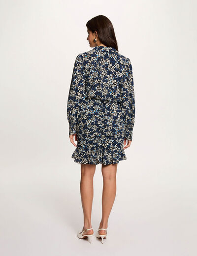 Flowy short dress multicolor women