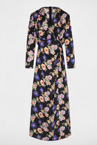 Satin long dress multicolor women
