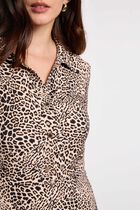 Printed shirt dress multicolor women