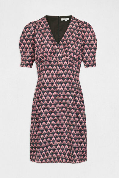 Straight dress with abstract print multico ladies'