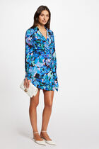 Robe courte imprimé floral multico femme