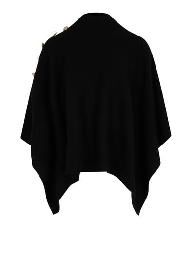Cape with high collar black women
