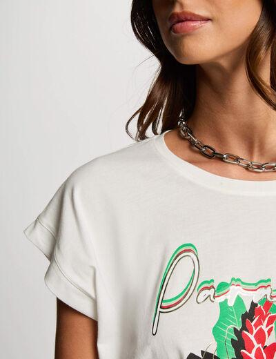 T-shirt with message white women