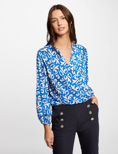 Long-sleeved blouse multico ladies'