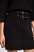 Mini skirt with fringes black women