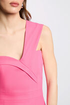 Fitted mini dress pink women