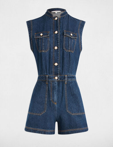 denim playsuit raw denim women Denim playsuit raw denim women