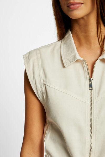 Straight playsuit with openings  ladies'