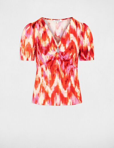 Short-sleeved t-shirt multicolored women