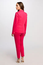 Cigarette trousers with darts raspberry pink women