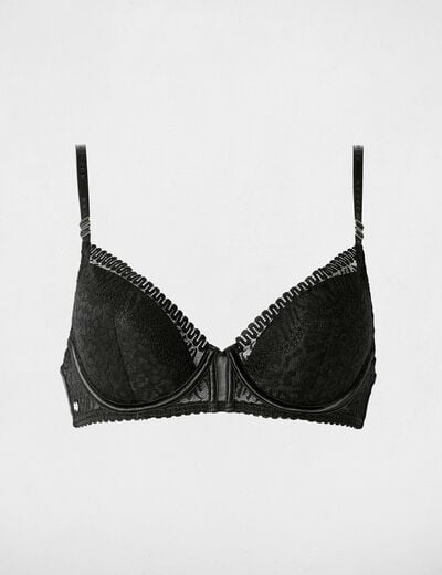 Lace bra with thin straps black women