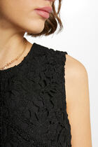 Straight mini lace dress black women