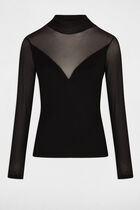 Long-sleeved t-shirt black women