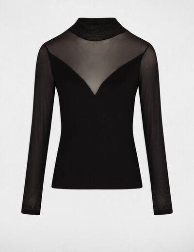 Long-sleeved t-shirt black women