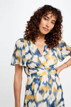 Printed maxi straight dress multicolor women