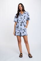 Wide poplin shorts multicolor women